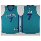 Charlotte Hornets #7 Jeremy Lin Teal Stitched NBA Jersey