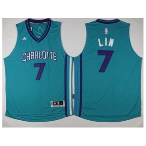 Charlotte Hornets #7 Jeremy Lin Teal Stitched NBA Jersey