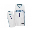 Men Adidas Charlotte Hornets #1 Malik Monk Swingman White Home NBA Jersey