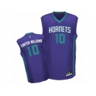 Men Adidas Charlotte Hornets #10 Michael Carter-Williams Authentic Purple Alternate NBA Jersey