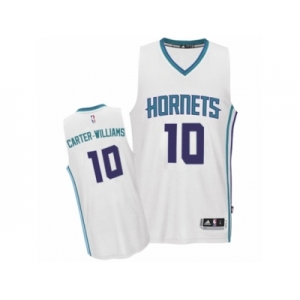 Men Adidas Charlotte Hornets #10 Michael Carter-Williams Authentic White Home NBA Jersey