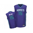 Men's Adidas Charlotte Hornets #15 Percy Miller Authentic Purple Alternate NBA Jersey