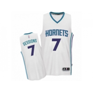 Men's Adidas Charlotte Hornets #7 Ramon Sessions Swingman White Home NBA Jersey