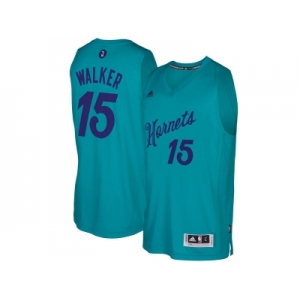 Men's Charlotte Hornets #15 Kemba Walker Teal 2016 Christmas Day NBA Swingman Jersey