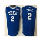 Duke Blue Devils #2 Quinn Cook Blue Basketball New Stitched NCAA Jersey