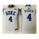 Duke Blue Devils #4 J.J. Redick White Basketball New Stitched NCAA Jersey