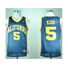 NBA NCAA California Golden Bears Jason Kidd #5 Navy Blue College Jersey