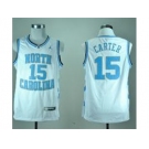 NBA NCAA North Carolina Tar Heels Vince Carter #15 College white
