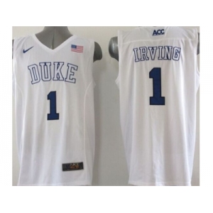 NCAA Duke Blue Devils #1 Irving White Basketball Jerseys