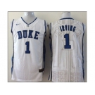 NCAA Duke Blue Devils #1 Irving White Basketball Stitched Jerseys