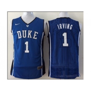 NCAA Duke Blue Devils #1 Irving blue Basketball Stitched Jerseys