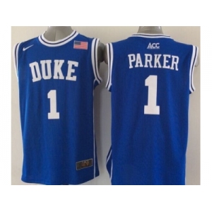 NCAA Duke Blue Devils #1 Jabari Parker blue Basketball Stitched Jerseys(Parker)