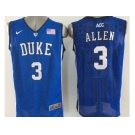 NCAA Duke Blue Devils #3 Grayson Allen Royal Blue Basketball Stitched Jerseys