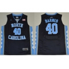 North Carolina #40 Harrison Barnes Black Basketball Stitched NCAA Jersey