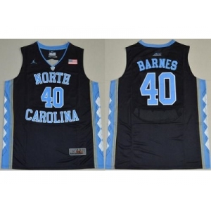 North Carolina #40 Harrison Barnes Black Basketball Stitched NCAA Jersey