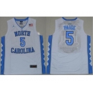 North Carolina #5 Marcus Paige White Basketball Stitched NCAA Jersey