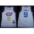 nba Denver Nuggets #9 Andre Iguodala ABA Hardwood Classic White(Revolution 30 Swingman)