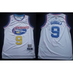 nba Denver Nuggets #9 Andre Iguodala ABA Hardwood Classic White(Revolution 30 Swingman)
