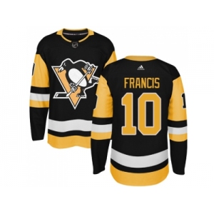 Adidas Men Pittsburgh Penguins #10 Ron Francis Black Alternate Authentic Stitched NHL Jersey