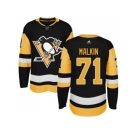 Adidas Men Pittsburgh Penguins #71 Evgeni Malkin Black Alternate Authentic Stitched NHL Jersey