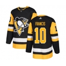 Adidas Pittsburgh Penguins #10 Ron Francis Premier Black Home NHL Jersey