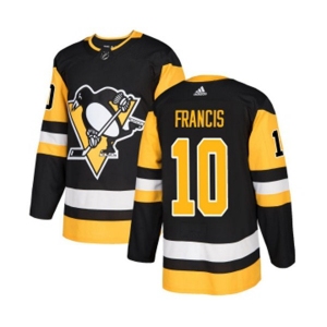 Adidas Pittsburgh Penguins #10 Ron Francis Premier Black Home NHL Jersey