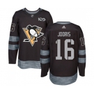 Adidas Pittsburgh Penguins #16 Josh Jooris Authentic Black 1917-2017 100th Anniversary NHL Jersey