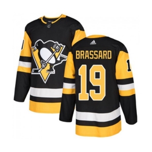 Adidas Pittsburgh Penguins #19 Derick Brassard Authentic Black Home NHL Jersey