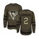 Adidas Pittsburgh Penguins #2 Chad Ruhwedel Authentic Green Salute to Service NHL Jersey