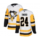 Adidas Pittsburgh Penguins #24 Jarred Tinordi Authentic White Away NHL Jersey