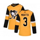 Adidas Pittsburgh Penguins #3 Olli Maatta Authentic Gold Alternate NHL Jersey