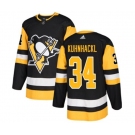 Adidas Pittsburgh Penguins #34 Tom Kuhnhackl Premier Black Home NHL Jersey