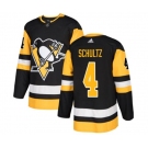 Adidas Pittsburgh Penguins #4 Justin Schultz Premier Black Home NHL Jersey