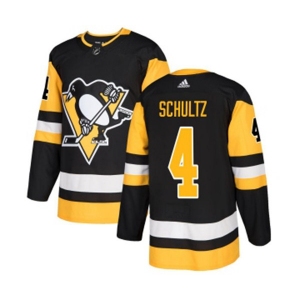 Adidas Pittsburgh Penguins #4 Justin Schultz Premier Black Home NHL Jersey