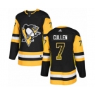 Adidas Pittsburgh Penguins #7 Matt Cullen Authentic Black Drift Fashion NHL Jersey