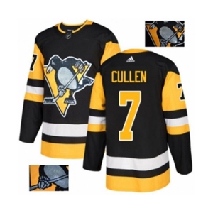 Adidas Pittsburgh Penguins #7 Matt Cullen Authentic Black Fashion Gold NHL Jersey