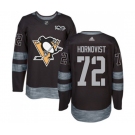 Adidas Pittsburgh Penguins #72 Patric Hornqvist Authentic Black 1917-2017 100th Anniversary NHL Jersey