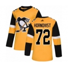 Adidas Pittsburgh Penguins #72 Patric Hornqvist Authentic Gold Alternate NHL Jersey