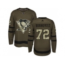 Adidas Pittsburgh Penguins #72 Patric Hornqvist Green Salute to Service Stitched NHL Jersey