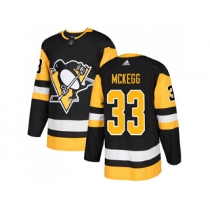 Men Adidas Pittsburgh Penguins #33 Greg McKegg Black Home Authentic Stitched NHL Jersey