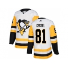 Men Adidas Pittsburgh Penguins #81 Phil Kessel White Road Authentic Stitched NHL Jersey