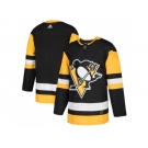 Men Adidas Pittsburgh Penguins Blank Black Home Authentic Stitched NHL Jersey