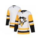 Men Adidas Pittsburgh Penguins Blank White Road Authentic Stitched NHL Jersey