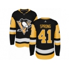 Men's Adidas Pittsburgh Penguins #41 Daniel Sprong Authentic Black Home NHL Jersey