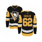 Men's Adidas Pittsburgh Penguins #62 Carl Hagelin Authentic Black Home NHL Jersey