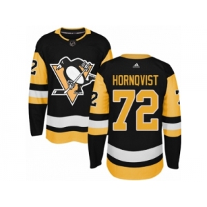 Men's Adidas Pittsburgh Penguins #72 Patric Hornqvist Authentic Black Home NHL Jersey