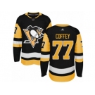 Men's Adidas Pittsburgh Penguins #77 Paul Coffey Authentic Black Home NHL Jersey