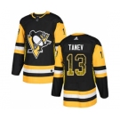 Men's Penguins #13 Brandon Tanev Black Home Authentic Drift Fashion Stitched Hockey Jersey