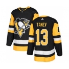 Men's Penguins #13 Brandon Tanev Black Home Authentic Stitched Hockey Jersey