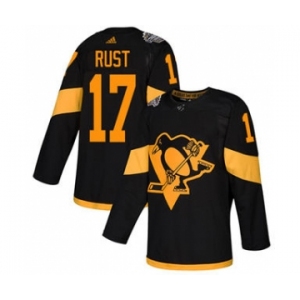 Men's Penguins #17 Bryan Rust Black 2019 Stadium Series Stitched Hockey Jersey